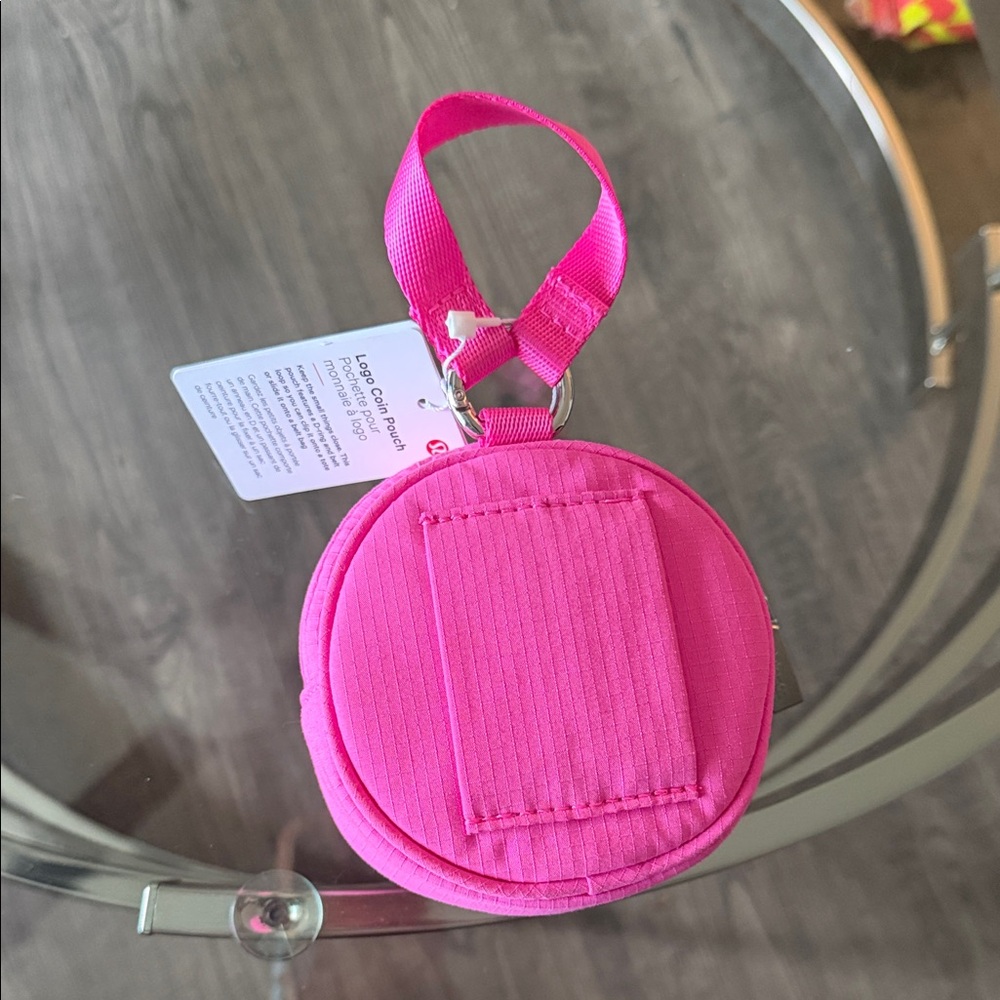 Lululemon Hot Barbie Pink Logo Coin Purse NWT RARE - Picture 2 of 2